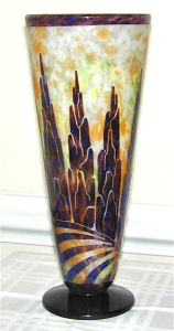 schneider glass vase